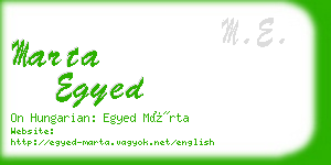 marta egyed business card